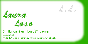 laura loso business card